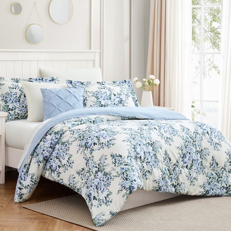 Modern Threads 8 Piece Printed complete Bed set Leela Full 4BDSTPRTE-LEL-FL